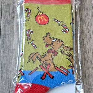 McDonald's 2025 Christmas Dr Seuss Adult Size Holiday Socks